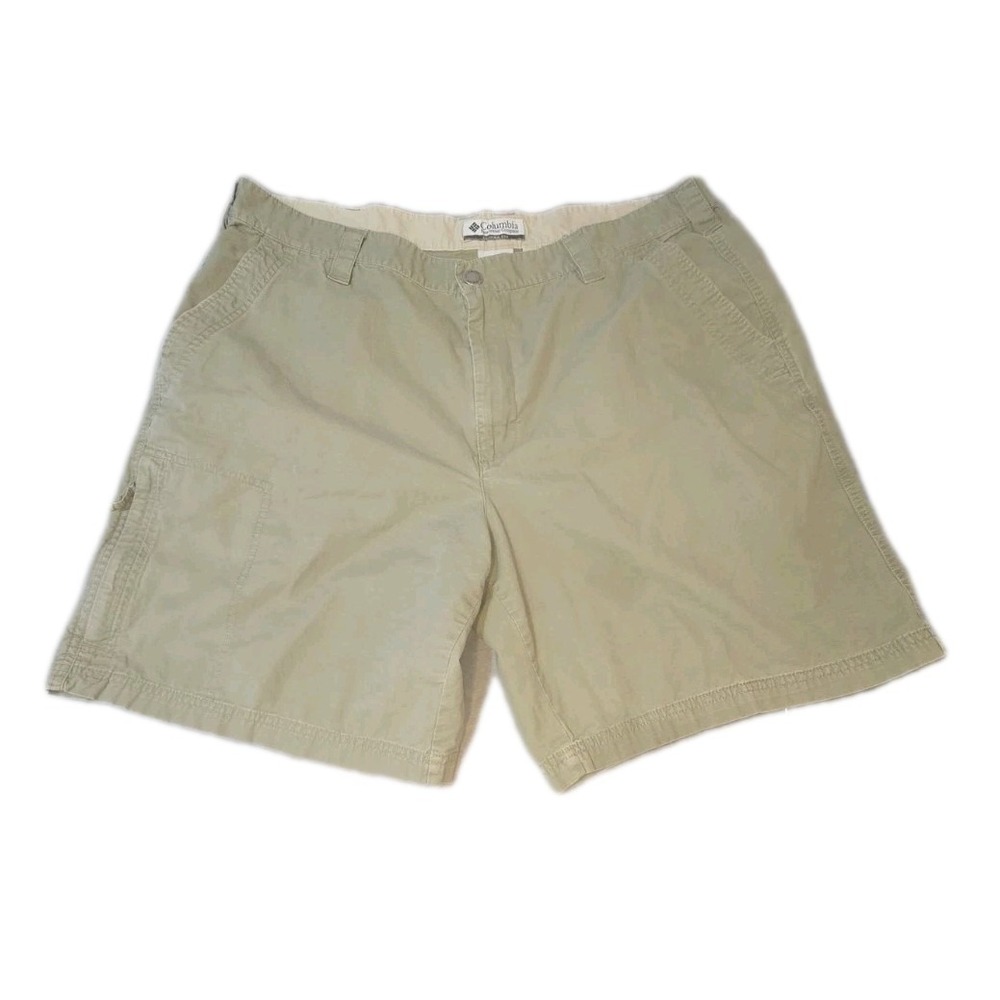 Columbia Cargo Shorts Mens 38 Khaki‎ Fishing Outdoor Hiking Trail Casual Summer